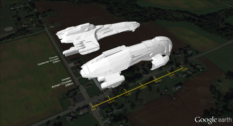 Illustration for article titled Eve Online Ships, Compared To The Real World